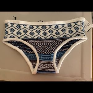 Knitty Kitty Blue & White Holiday Panties